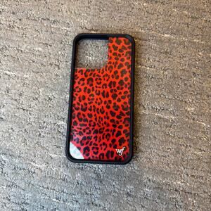 Wallflower red cheetah/ leopard print phone case for iPhone 15 Pro Max